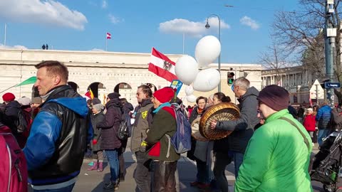 WienGO +++ AUSTRIA DEMO FOR DEMOCRACY & FREEDOM VIENNA 27 2 22