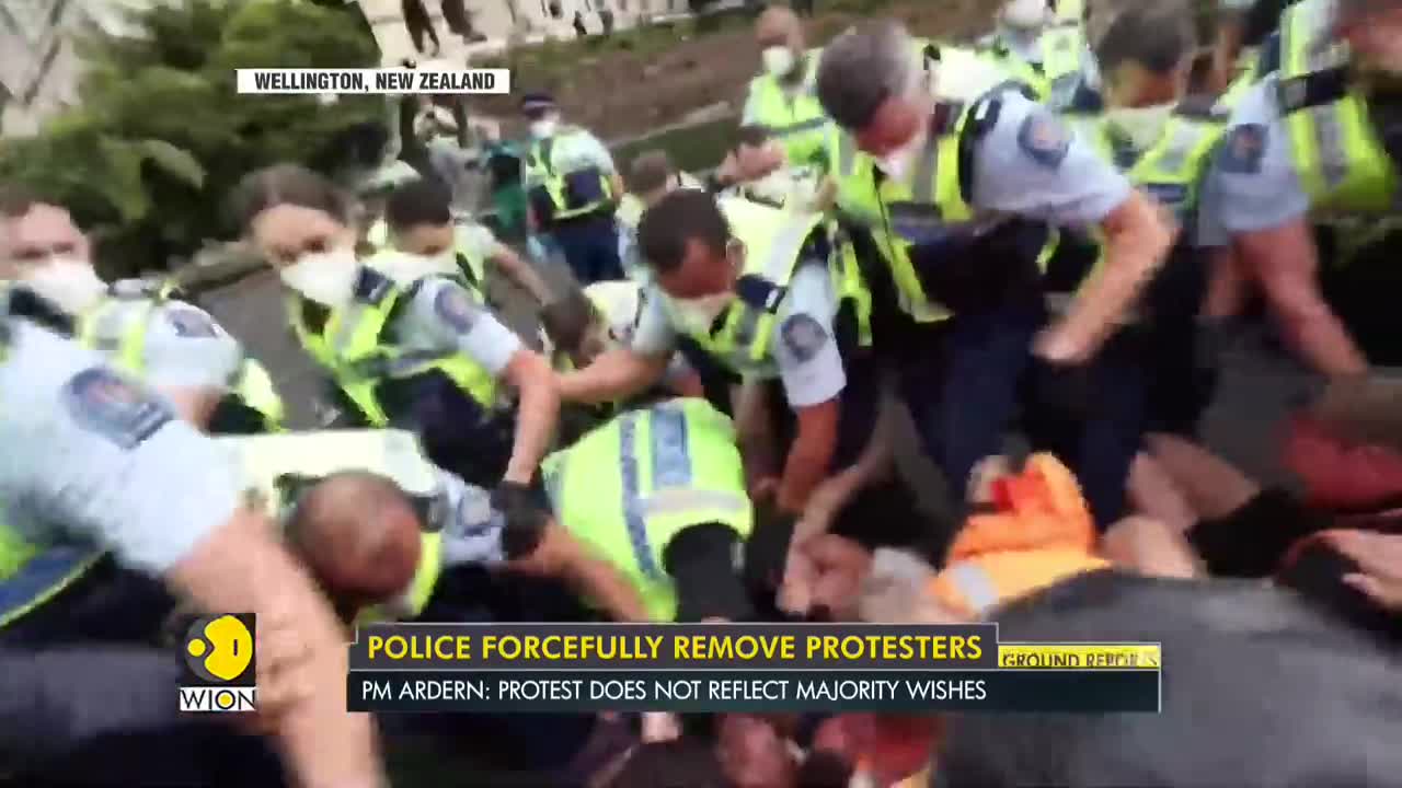 New Zealand police break up Wellington protest, arrests 50 | Covid-19 Protests | World English News