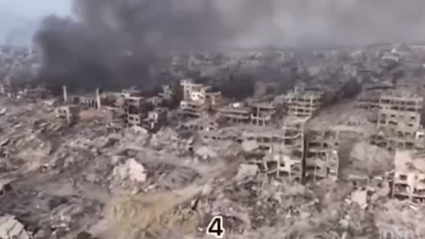 Drone footage published captures the demolition of a residential neighborhood