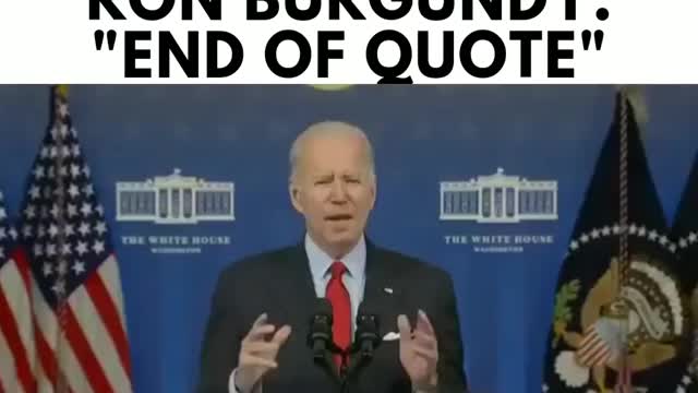 Biden is Ron Burgundy! He reads EVERYTHING on the teleprompter! 'End of quote'