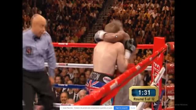 Boxing Analisys Maywether vs Hatton round 5