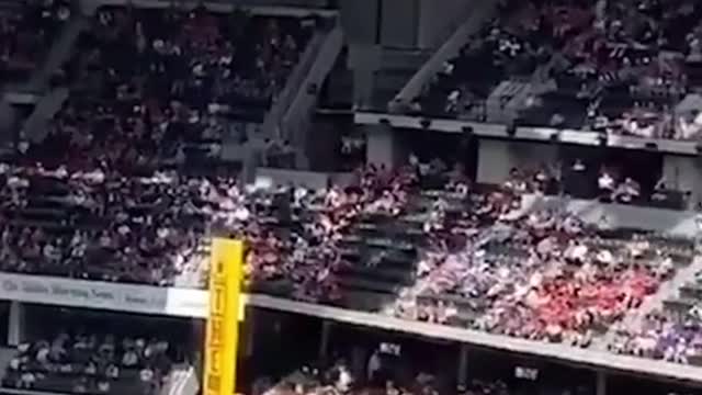 Largest U.S. crowd in over a year attends Texas Rangers opener E