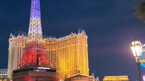 Looking out from the Bellagio Valet #LasVegas 🤩