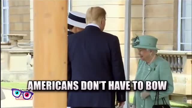 Trump Took * Wierd* Handshake with Queen!