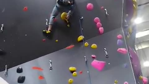 Rockclimbing at the gym