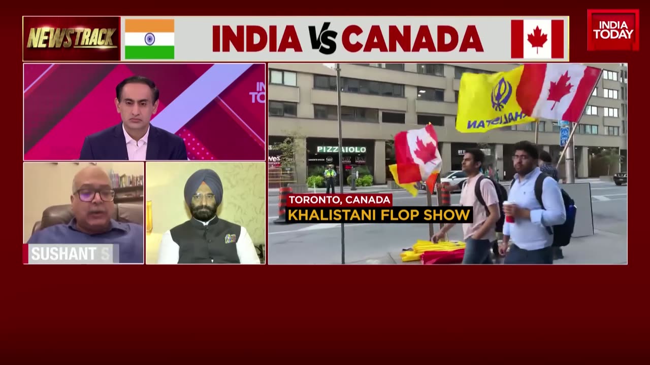 Anybody who holds a Khalistani flag & poster, the govt. of India should t...: Sushant sareen