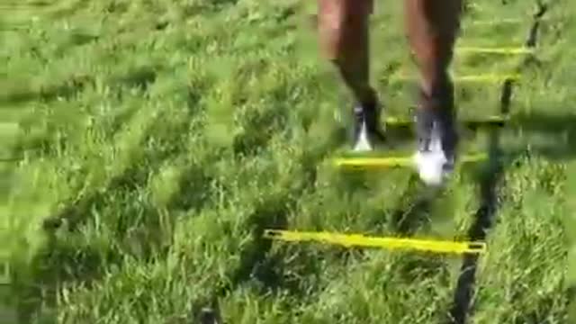 Guy Does Training For Speed and Agility at Park