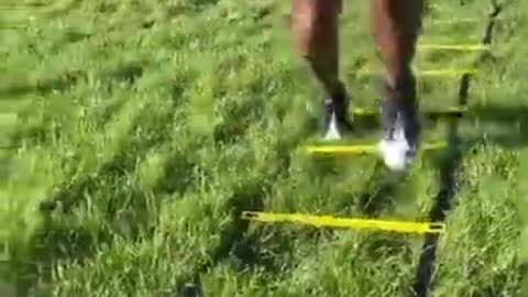 Guy Does Training For Speed and Agility at Park