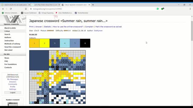 Nonograms - Summer rain, summer rain