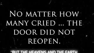 The Ark Closed 7 Days Before It Rained 🌧️ BUT the Door Did Not Reopen! Choose Christ Today! 🙏🏻