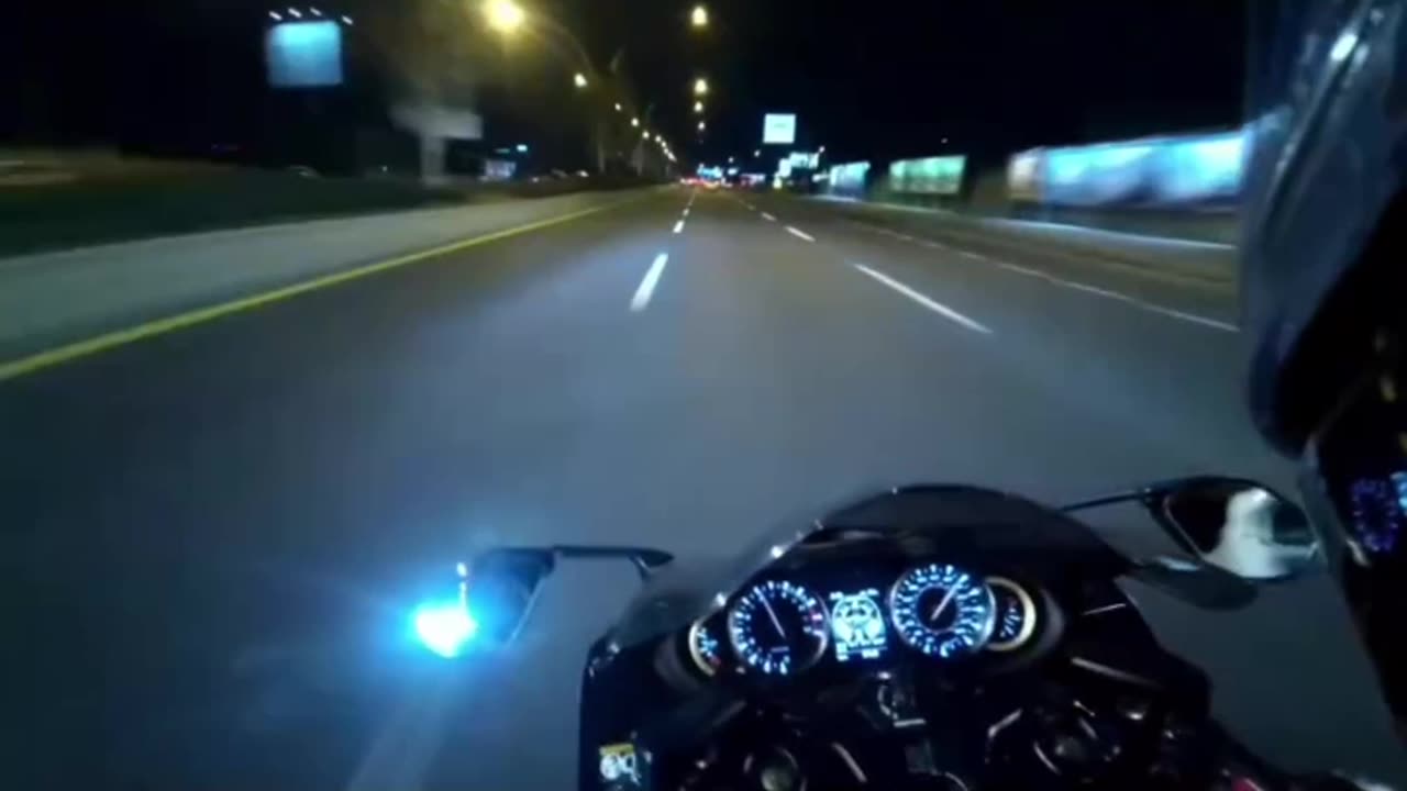 High Speed Motorcycle Ride