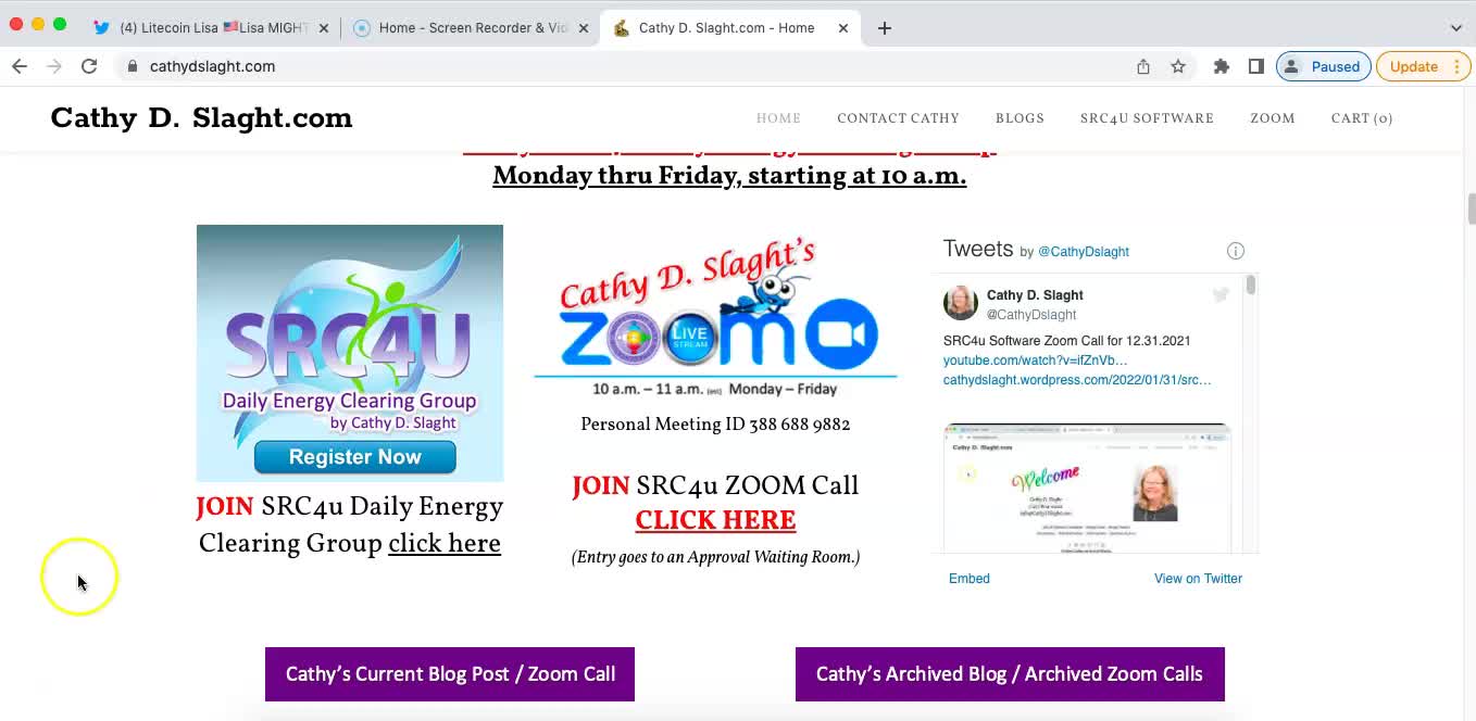 SRC4U Software Zoom Call 4 5 2022 by Cathy D. Slaght