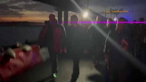 Crimean Chief Aksyonov visit Crimean Bridge