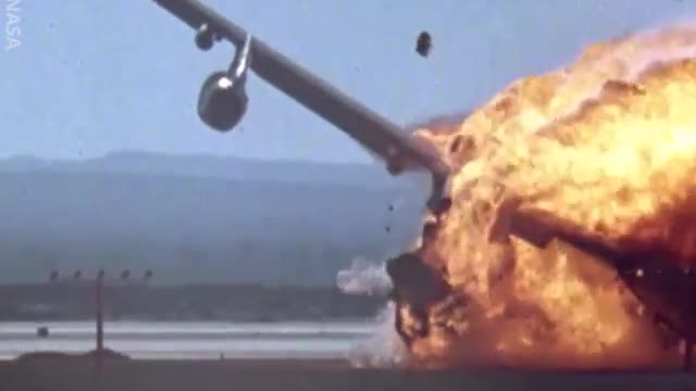 NASA Intentionally Crashed A Plane In An Experiment!! , in 1984 ✈️💥