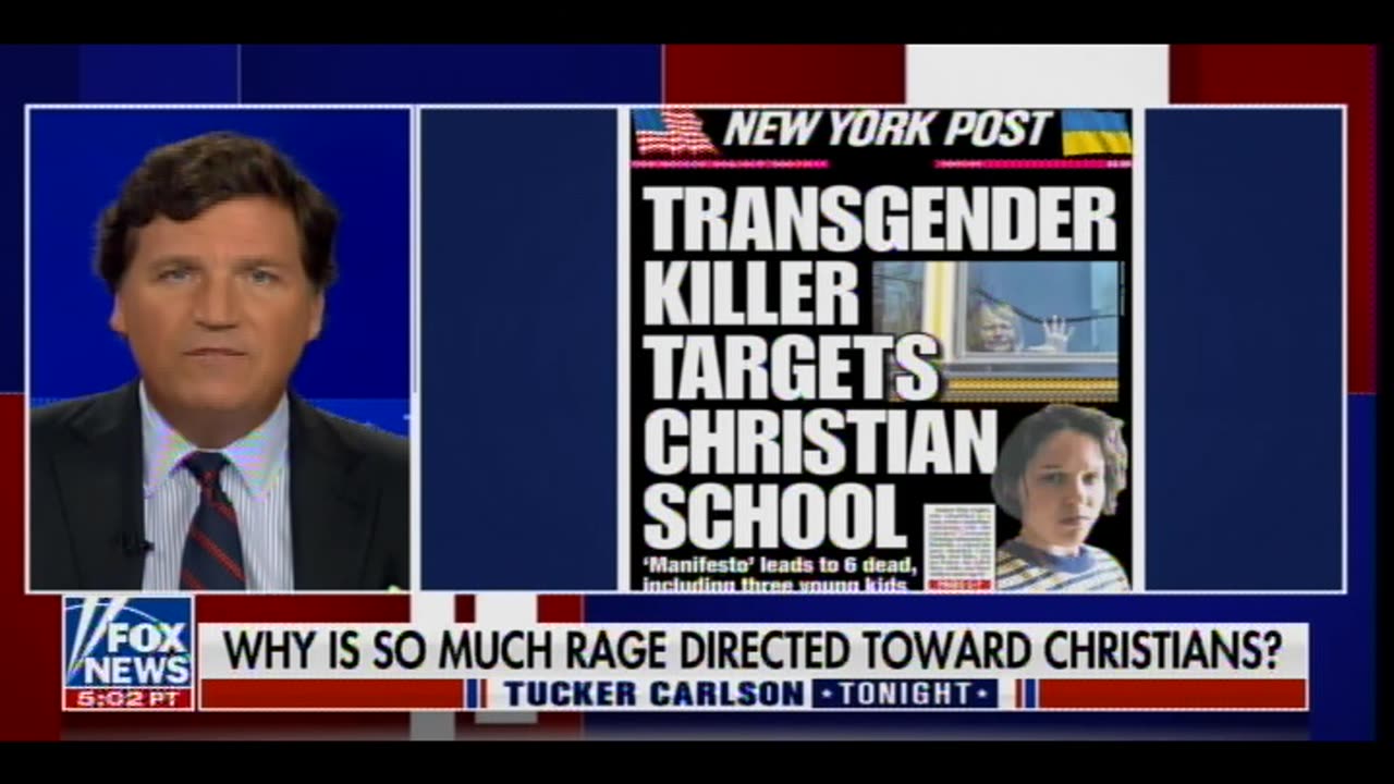 Tucker Carlson: The Trans Community Is the Mirror Image of Christianity and Therefore, Its Enemey