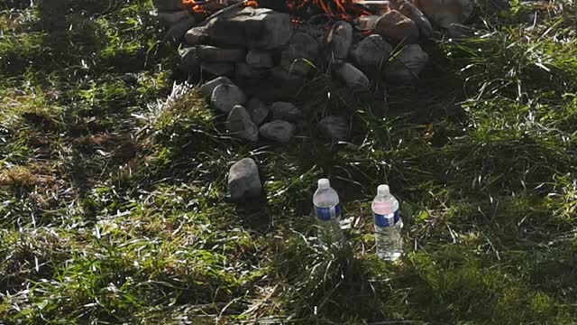 Fire by the river