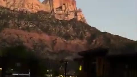 From The Hot Tub In Zion, Utah