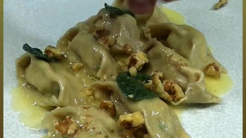 Harvest Delicacy: Chestnut Ravioli with Sage Walnut Butter