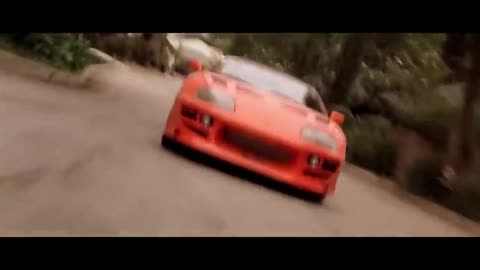 Fast in the Furious action scene