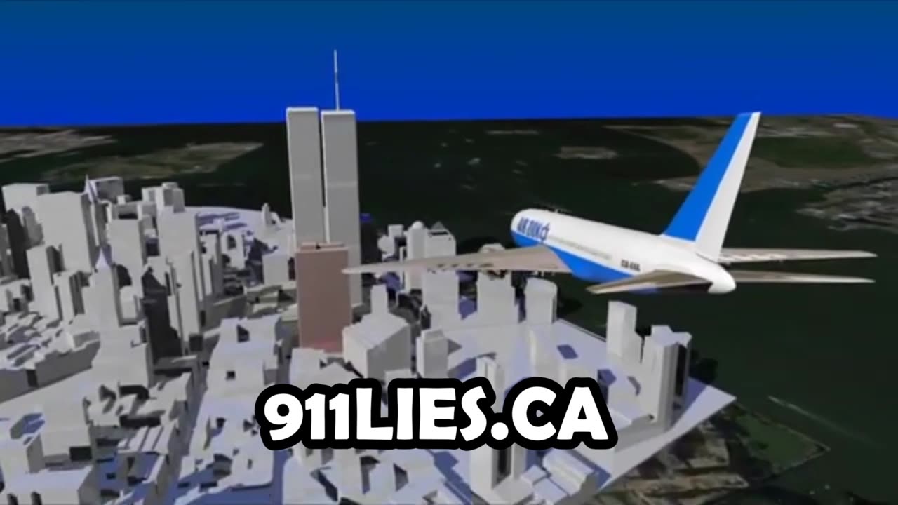 CLIP 5 3d airplane hits tower WHAT REALLY HAPPENS