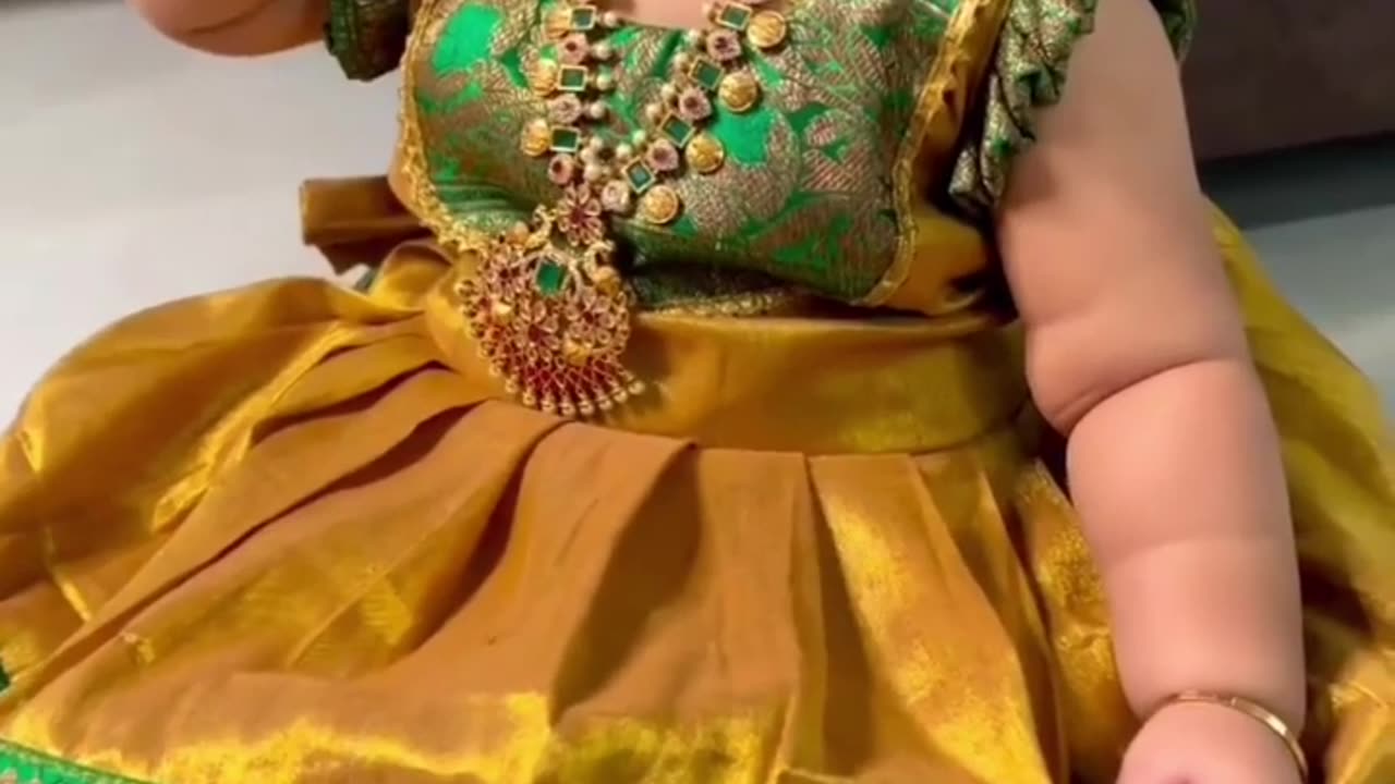 Cute Baby Laughing With Traditional.👌👌