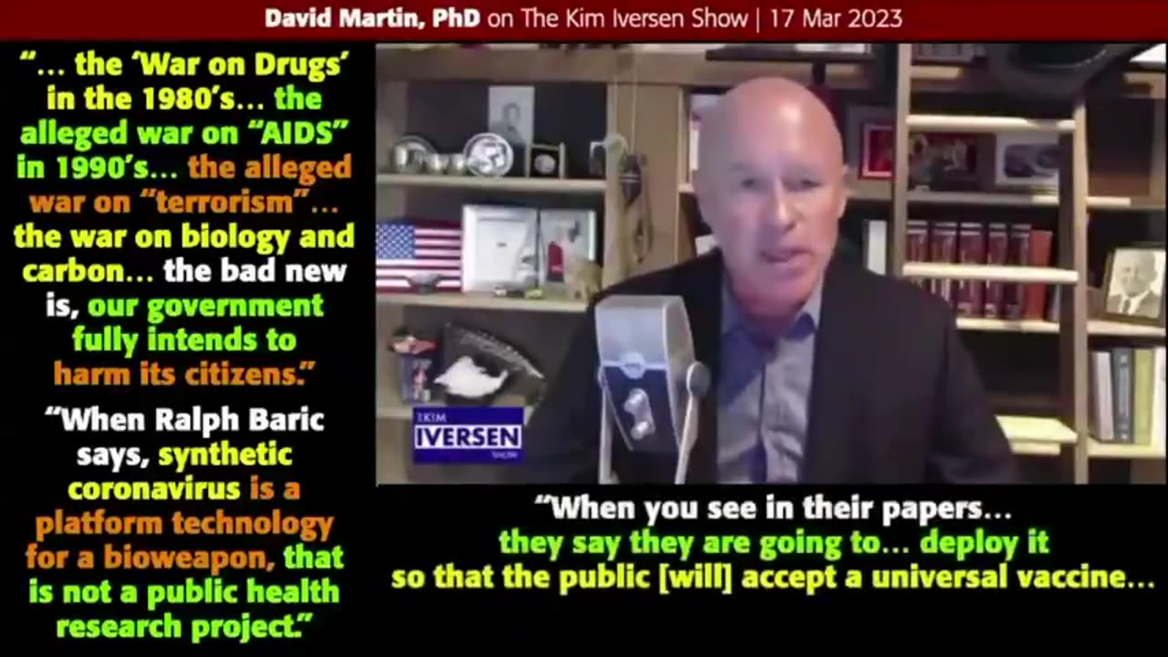 THE GOVERNMENT FULLY INTENTS TO HARM US, SAYS DAVID MARTIN, PHD