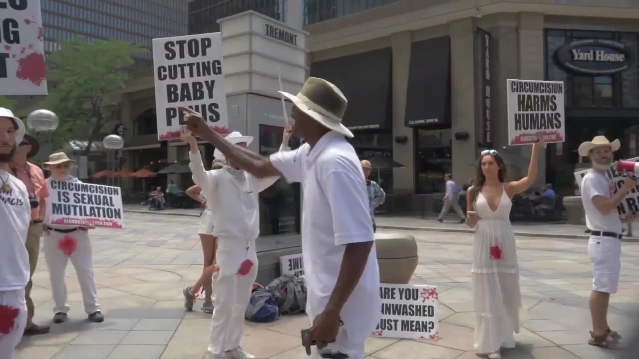 Bloodstained Men protest