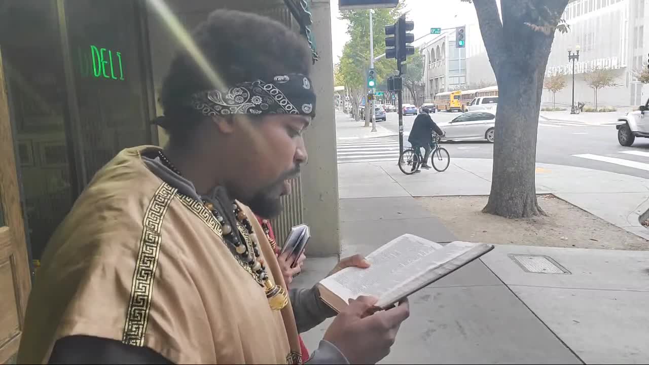 ISRAELITES IN SACRAMENTO: 11/5/22 SUNRISE STREET SPEAKING