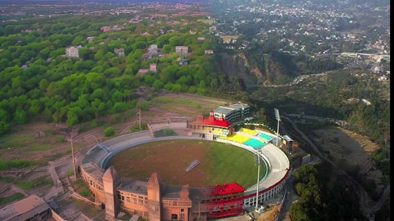 Dharam Shala cricket stadium 🏟️ ready for icc world cup