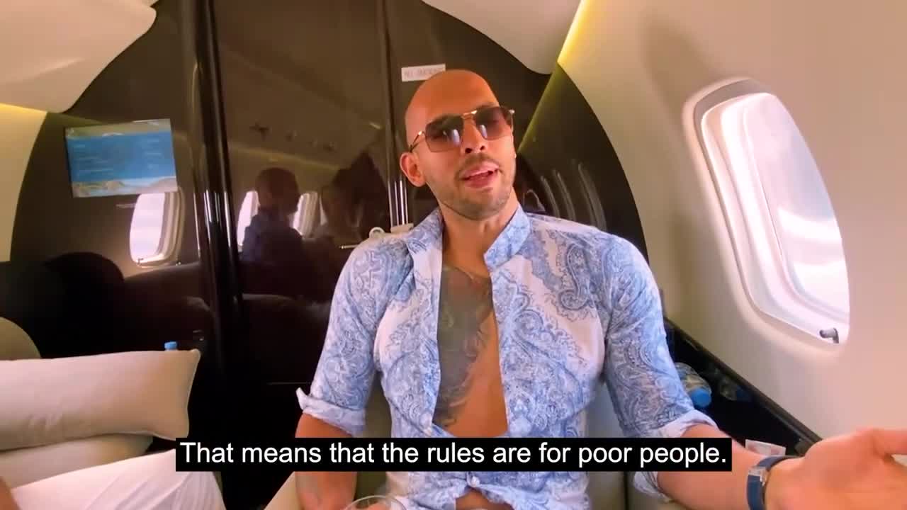 ANDREW TATE SAID RULES ARE FOR THE POOR