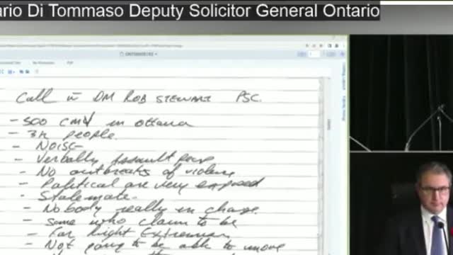 Ontario: Lawyer collapses questioning witness at latest Public Order Emergency Act Commission!