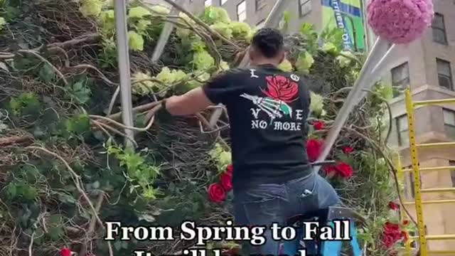 Garment District is getting ready for a new Floral Installation