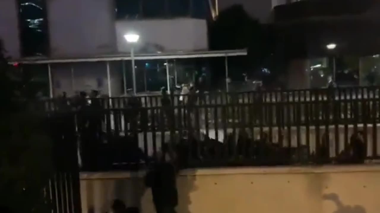 Protesters in Istanbul, Turkey are attempting to storm the Israeli consulate.