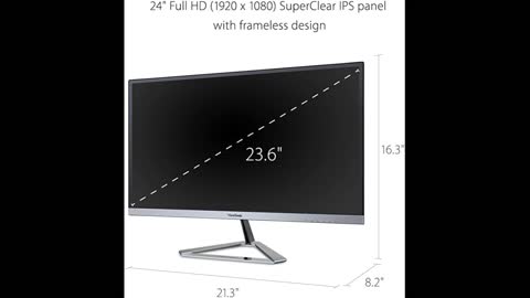 Review: ViewSonic VX2476-SMHD 24" IPS 1080p Frameless LED Monitor HDMI, DisplayPort (Renewed)