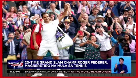 Tennis star Roger Federer,는magreretiro na