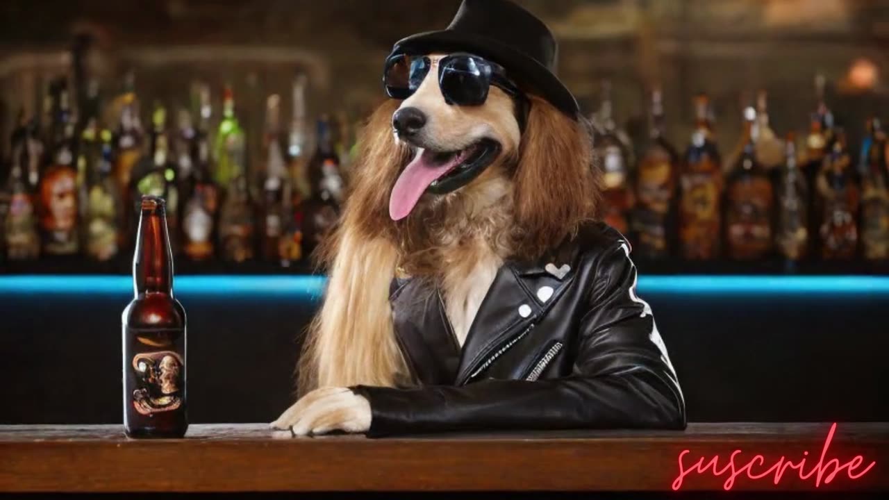 ๐My dog โโLand, I ran away to the bar to have a beer ๐๐ถ
