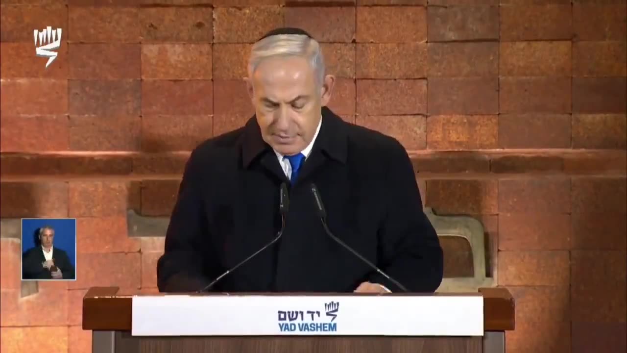 Zionist War Criminal Netanyahu lying his ass off