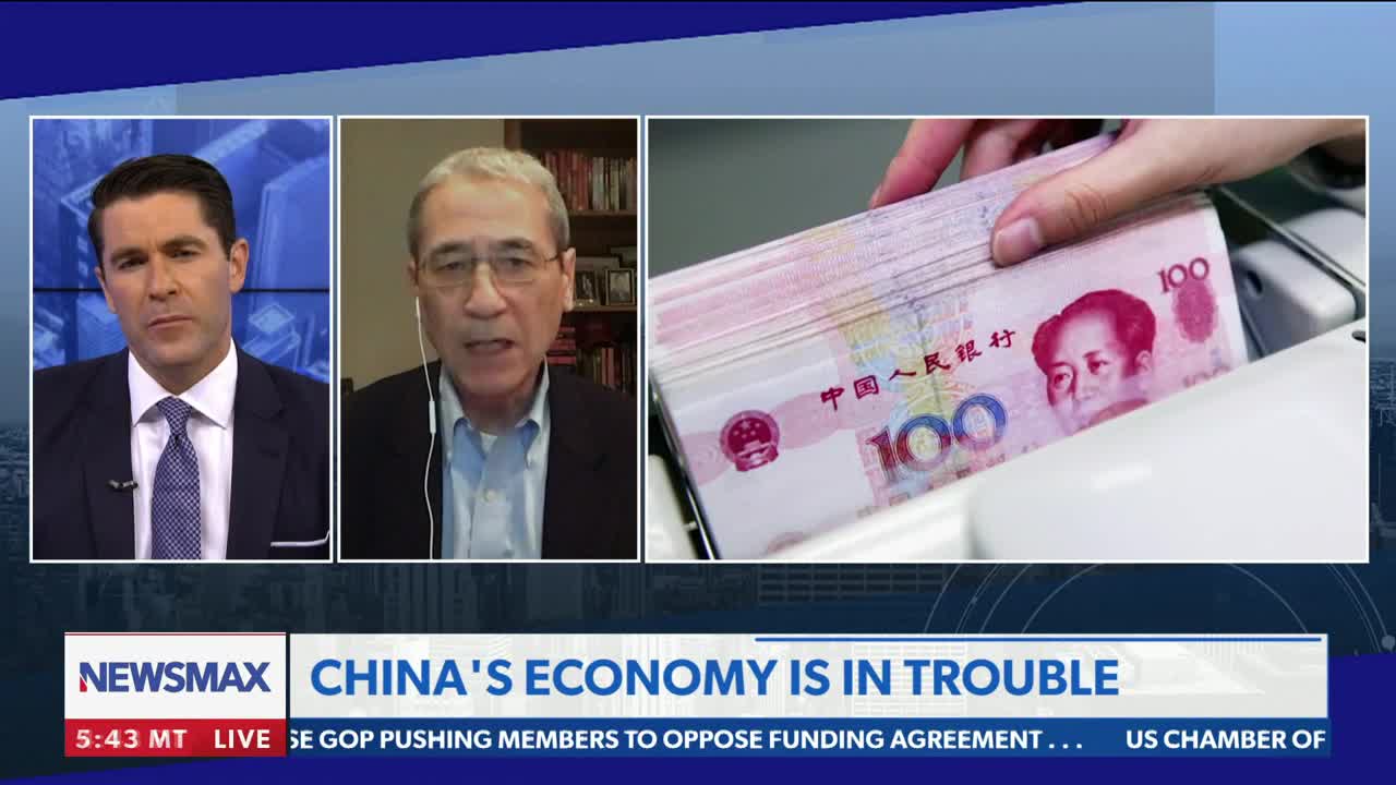 The Chinese economy is contracting; China expert Gordon Chang joins "Rob Schmitt Tonight"