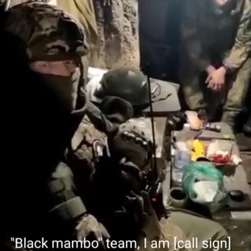Russian forces feed Ukrainian POWs.