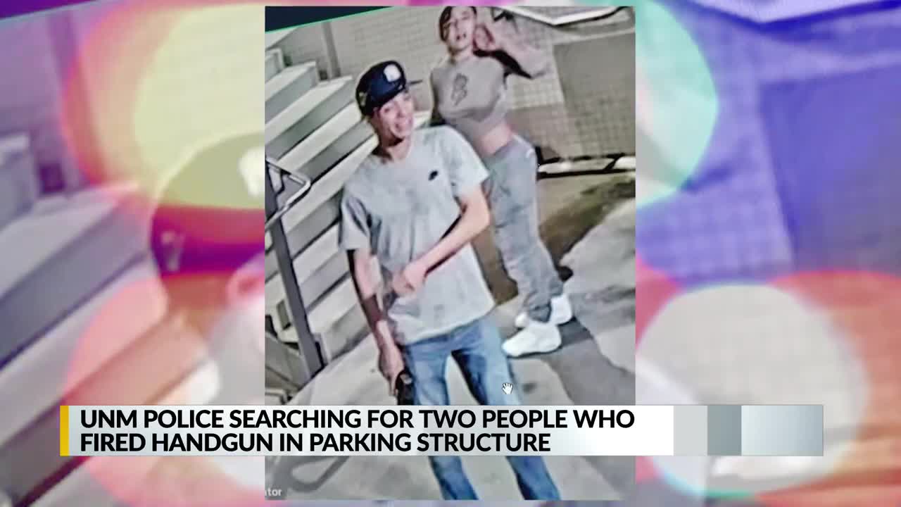 UNM police looking for two people who fired gun in parking garage