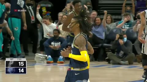 Ja Morant doing his best Steph Curry impression