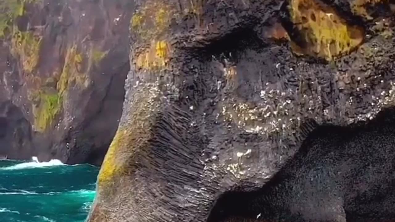 Elephant Rock off the coast of Iceland