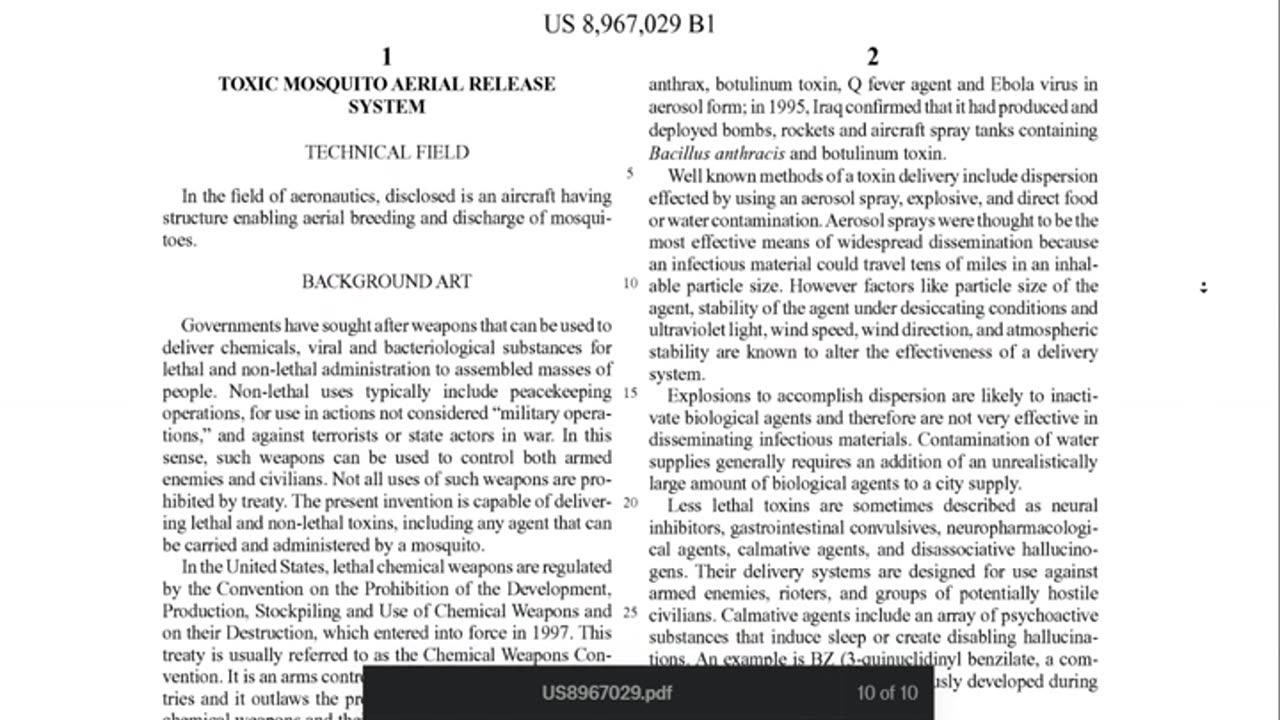 MOSQUITO TOXIN DELIVERY SYSTEM US PATENT 2015