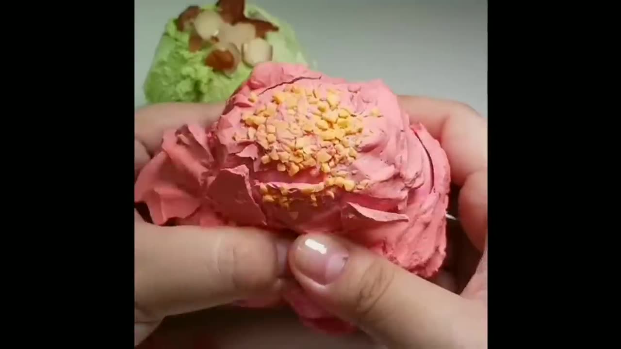 crushing colorful clay - ASMR satisfaction guranteed