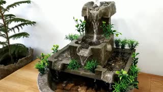 Amazingly beautiful very beautiful waterfall fountain water fountain