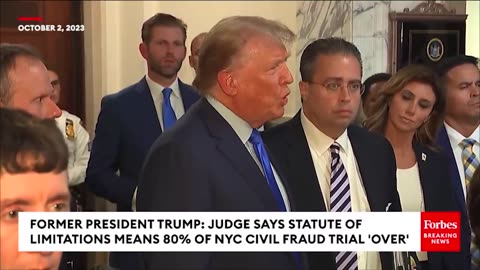 BREAKING NEWS_ Shock End To Day One Of Trump Trial_Ex-POTUS Claims Judge Ruled 80_ Of Case _Over_