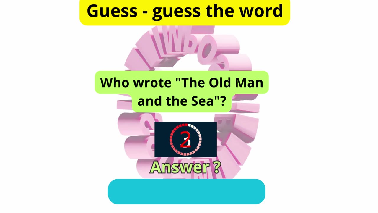 5 guess the words - examples What's the largest moon of Jupiter?