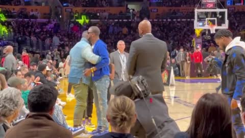 Shannon Sharpe and Ja Morant's dad, Tee, got into a heated altercation at the Laker game