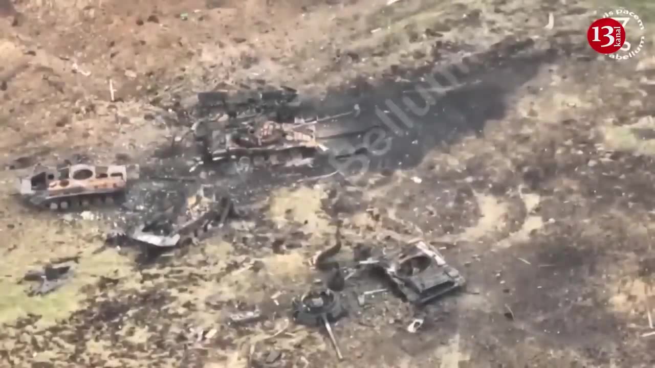 Russians abandon entire tank regiment to escape from Krynky area