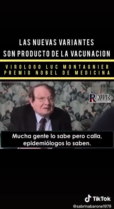 Virologo luc Montagnier las variantes son producto de las vacunas covid 19-COV